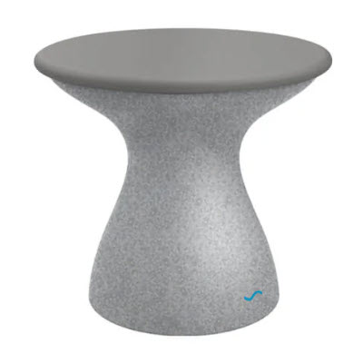Ledge Lounger Autograph Standard Side Table - Gray Lid, Granite Gray Base